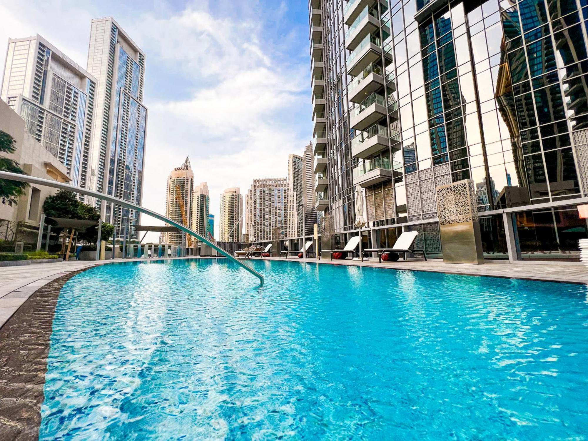 Downtown Luxury - Stunning Burj Khalifa & Sea View - 5 Minutes Walk To Dubai Mall Экстерьер фото