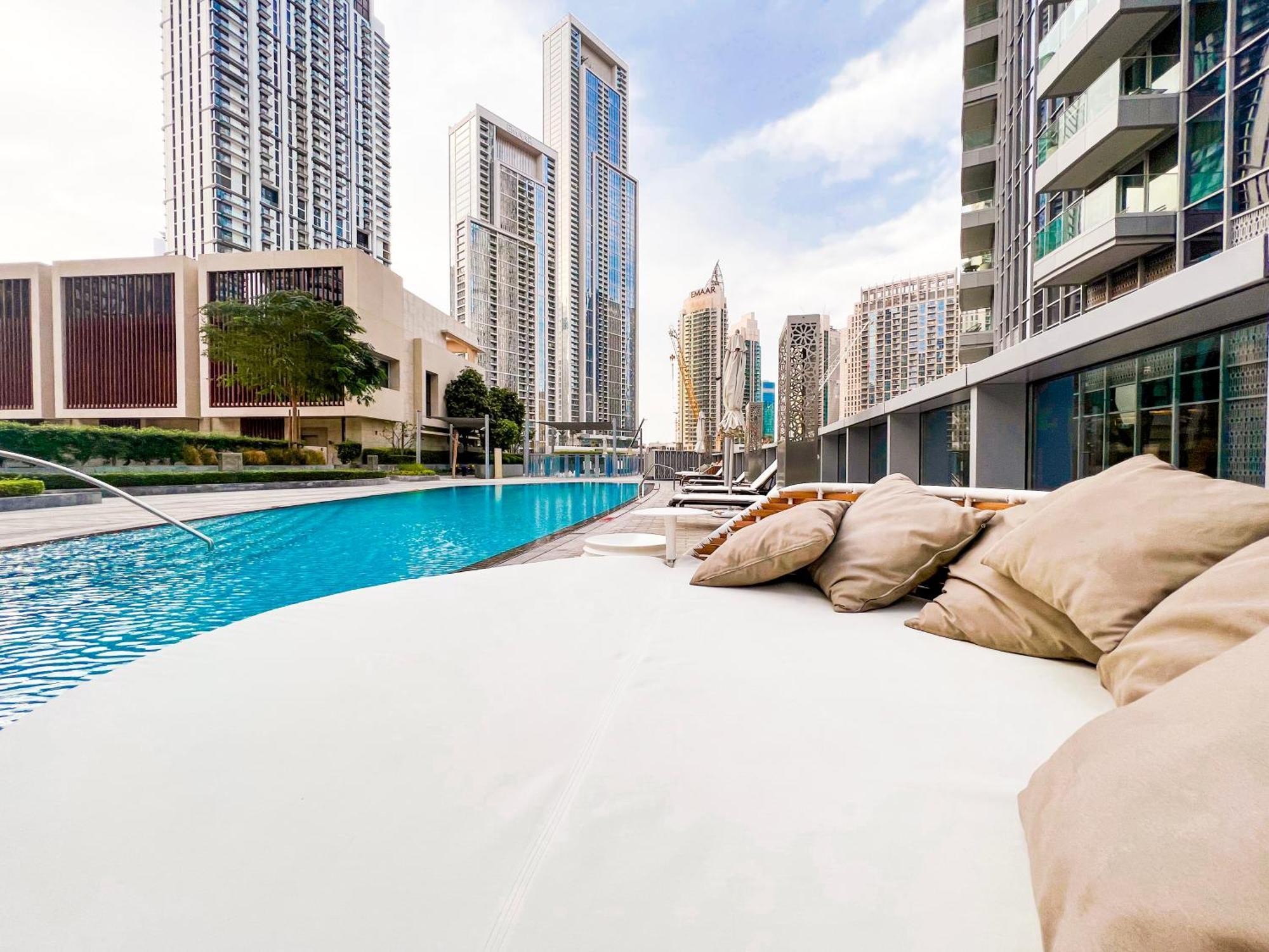 Downtown Luxury - Stunning Burj Khalifa & Sea View - 5 Minutes Walk To Dubai Mall Экстерьер фото