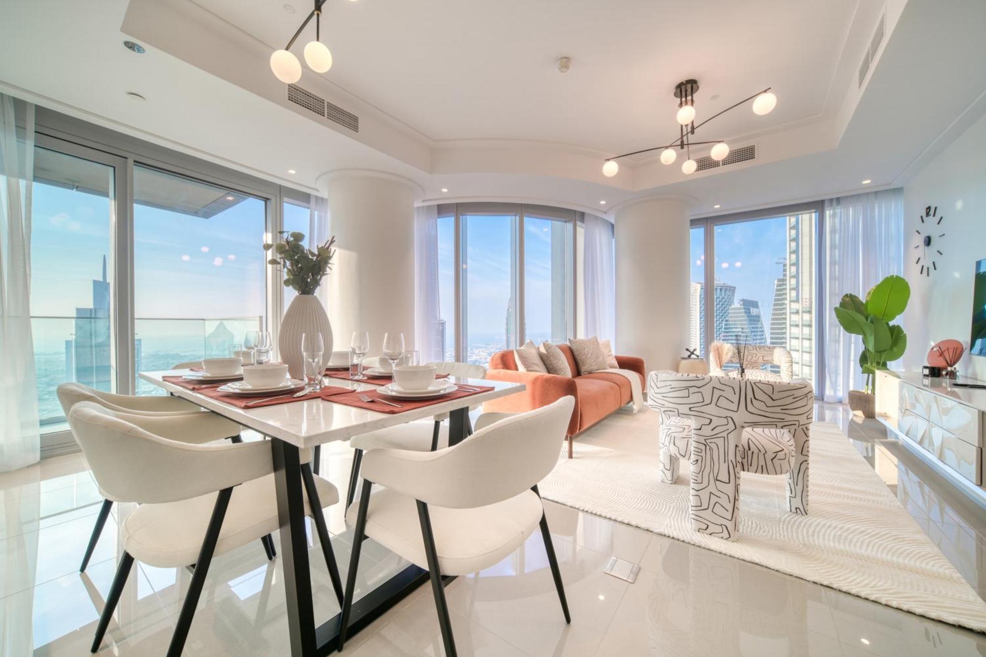 Downtown Luxury - Stunning Burj Khalifa & Sea View - 5 Minutes Walk To Dubai Mall Экстерьер фото
