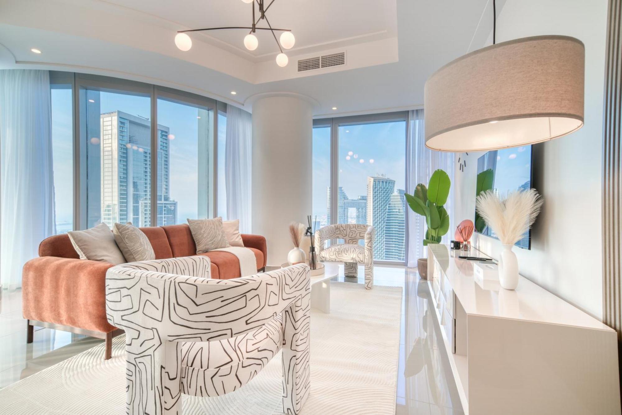 Downtown Luxury - Stunning Burj Khalifa & Sea View - 5 Minutes Walk To Dubai Mall Экстерьер фото